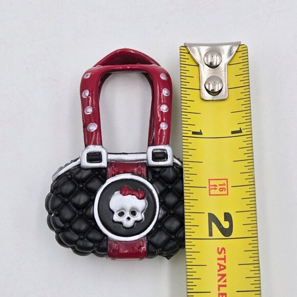 Monster High Frankie Stein First Wave Purse Handbag Black Red Silver Read - Picture 2 of 6